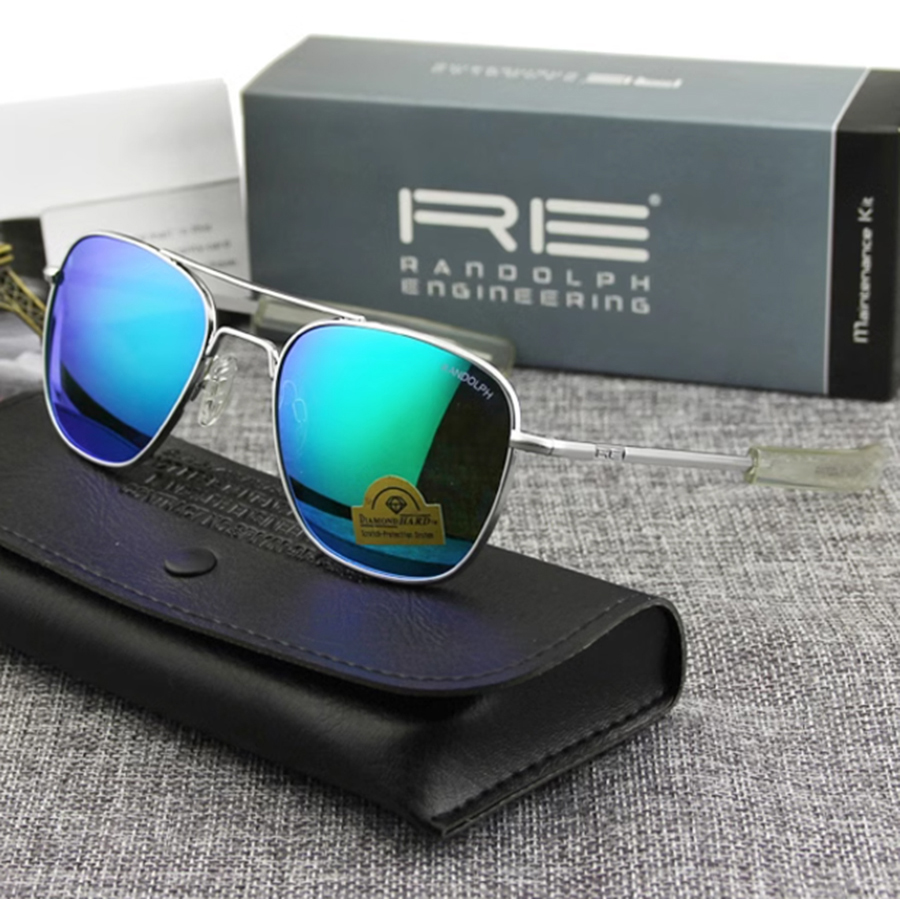 Pilot RE lunettes de soleil hommes Top qualité armée américaine militaire miroir AGX verre trempé lentille lunettes de soleil