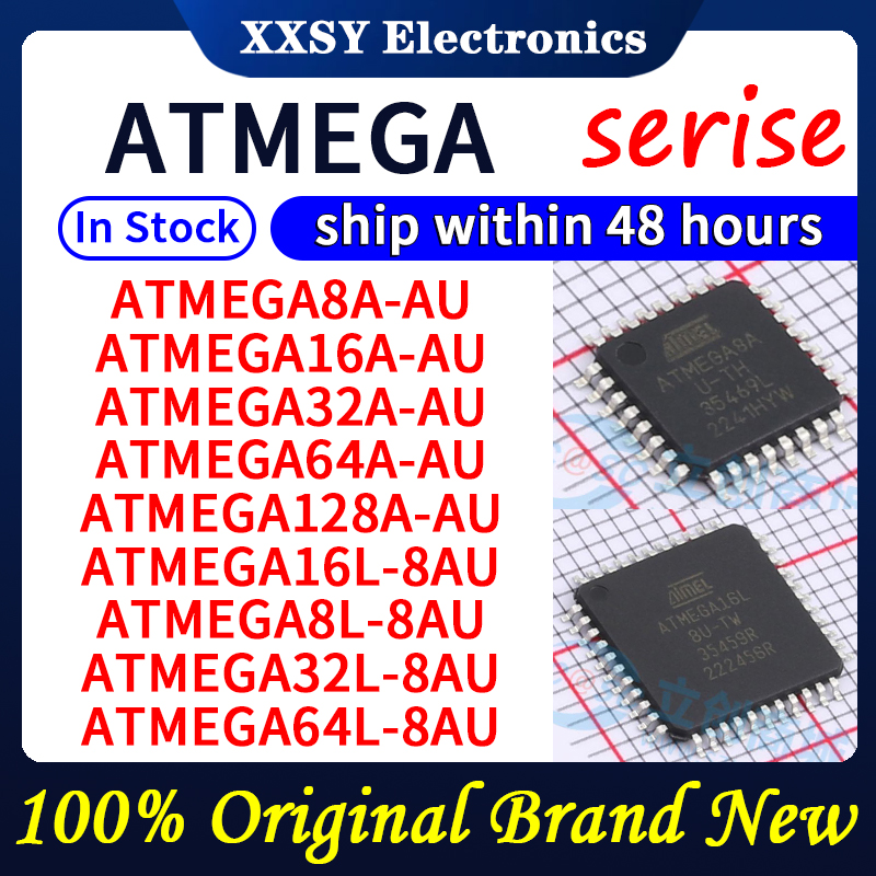 ATMEGA8A-AU ATMEGA16A-AU ATMEGA32A-AU ATMEGA64A-AU ATMEGA128A-AU ATMEGA16L-8AU ATMEGA8L-8AU ATMEGA32L-8AU ATMEGA64L-8AU Op voorraad