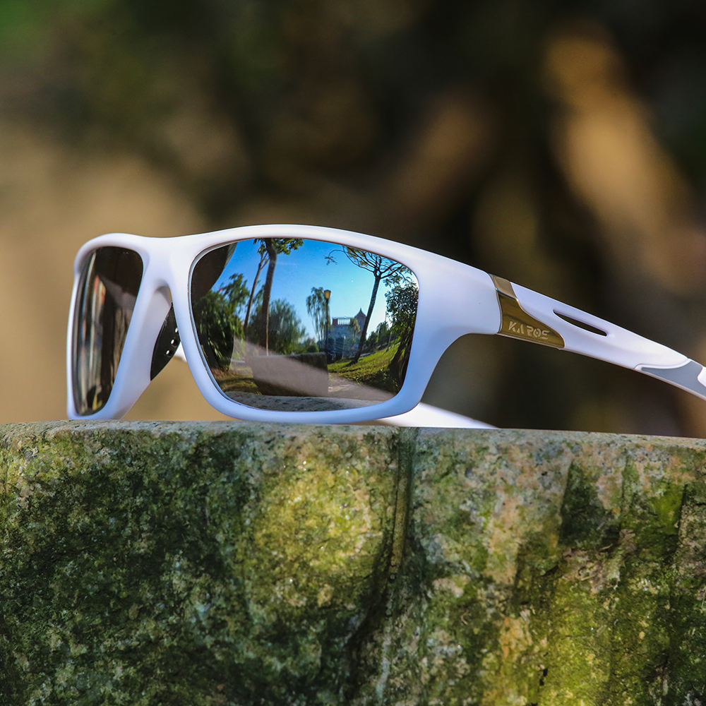 KAROS modne sportowe okulary przeciwsłoneczne spolaryzowane ochrona UV spersonalizowane okulary okrągła ramka męskie i damskie okulary UV400 YZ2012
