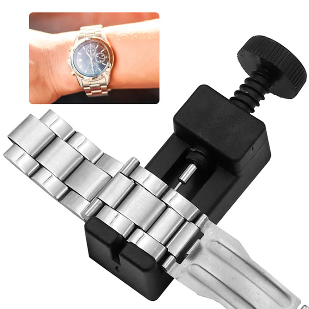 Herramientas de reparación de relojes para hombres y mujeres, removedor de Pin de enlace de banda, ajustador de correa de reloj, abridor de enlace de banda, herramientas de mano de relojes, 65x22x19mm, 1 unidad