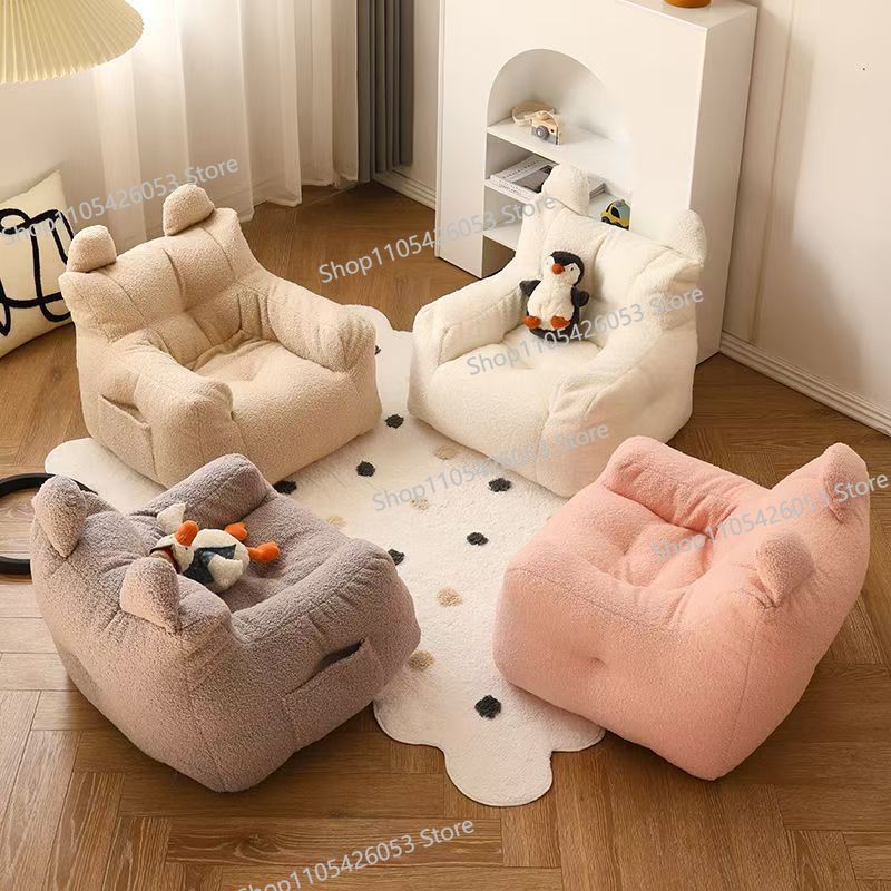 Internet celebrity lazy sofa children sofa pet sofa reading corner mini  cute cartoon striped small