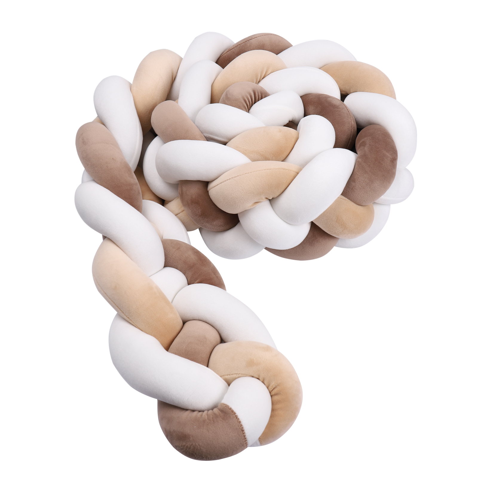 1M-3,6M Baby Braid Bumper Knoten Kissen Kissen für Jungen Mädchen Vier Braid Krippe Schutz cuna para bebe Room Decor