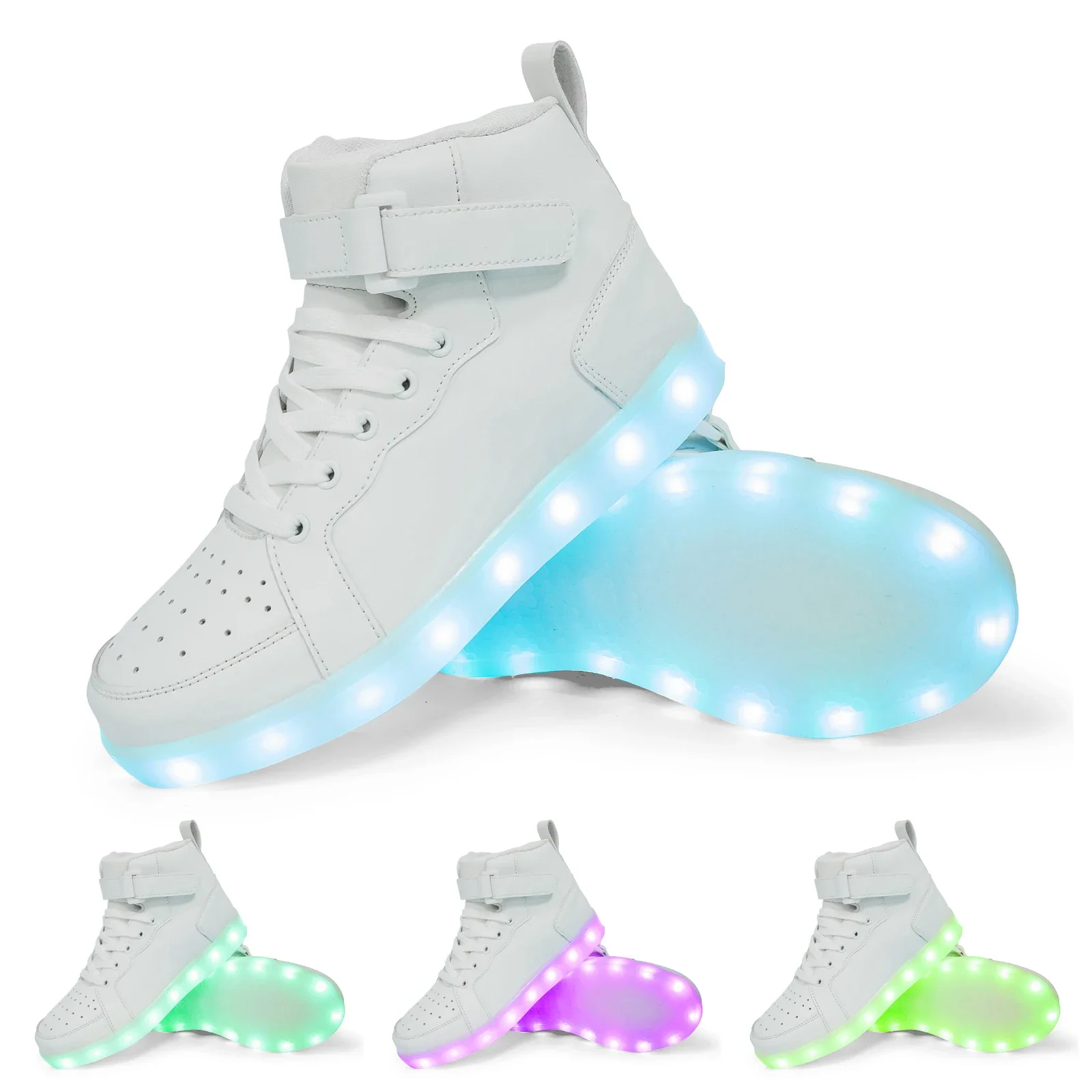Zapatillas brillantes de talla 25-40 para niños, zapatillas luminosas para niños y niñas, zapatillas Led con suela luminosa, zapatos iluminados para hombres