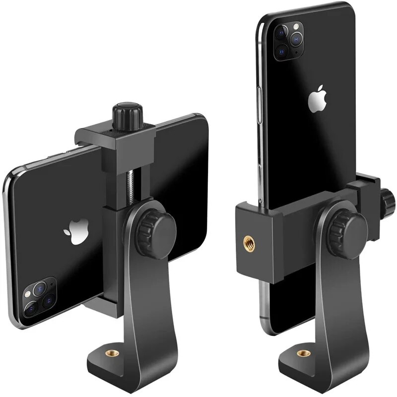 Soporte Universal para teléfono, trípode para iPhone, Samsung, Clip para tableta, Smartphone, trípode, adaptador de disparo de zapata
