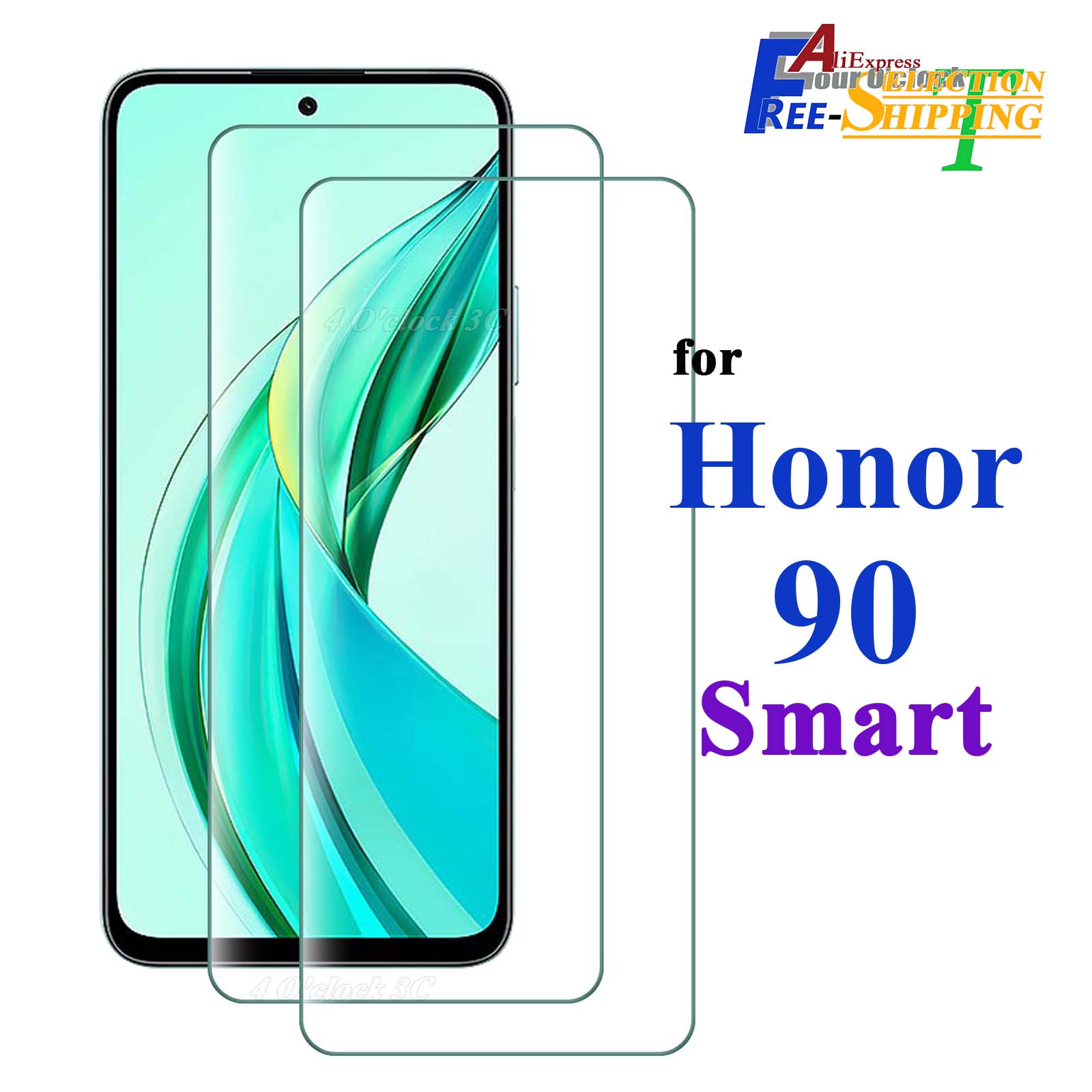 Voor Honor 90 Smart 6,8 inch schermbeschermer gehard glas kristal mica 9H HD helder transparant anti-kras