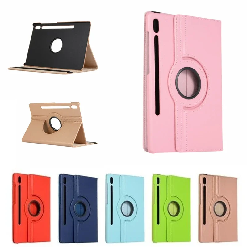 Funda para Samsung Galaxy Tab A9 Plus S9 S8 S7 FE Plus 12,4 SM X210 X710 X716 X718 X810 X700 X800 360 cubierta con soporte giratorio