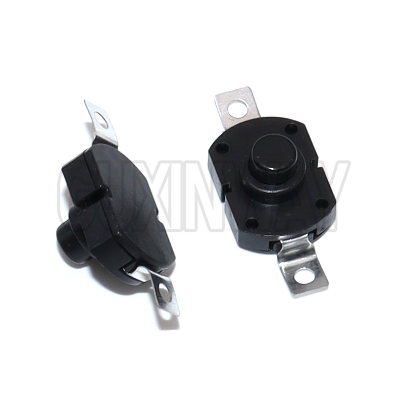 10 pièces ON-OFF 1712KD 30V 1A interrupteur de lampe de poche interrupteur à bouton-poussoir 17X12X9.5MM interrupteur de lampe de Table interrupteur à bouton de lampe de poche
