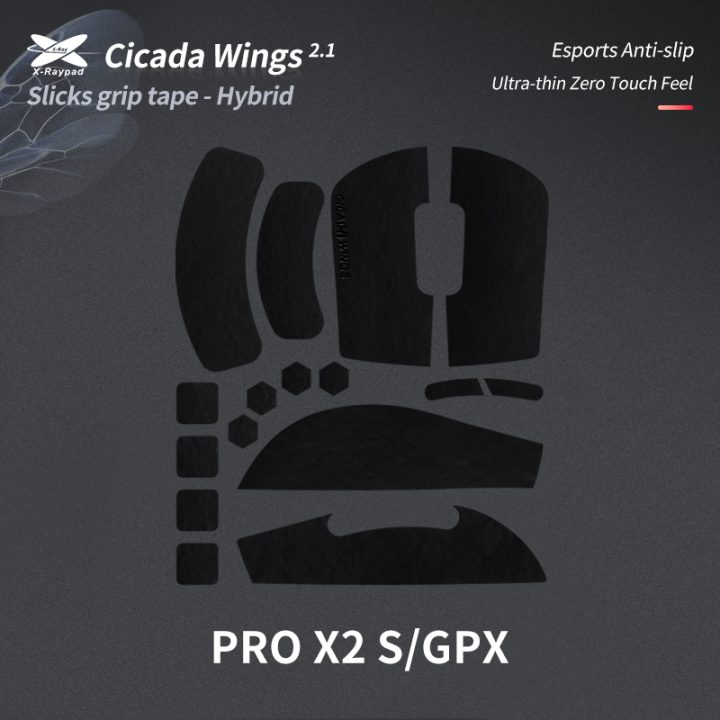 เทปพันด้ามจับ X-Raypad Cicada Wings V2 Slicks สำหรับ G Pro X Superlight / Superlight2 / X2 SUPERSTRIKE- ทนทานกว่า