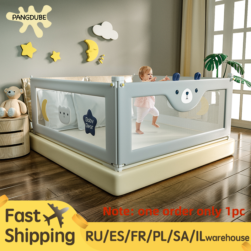 PANGDUBE-Guarda do trilho da cama para miúdos, corrimão da cama, barreira do bebê da segurança, trilhos dos pais, 1PC