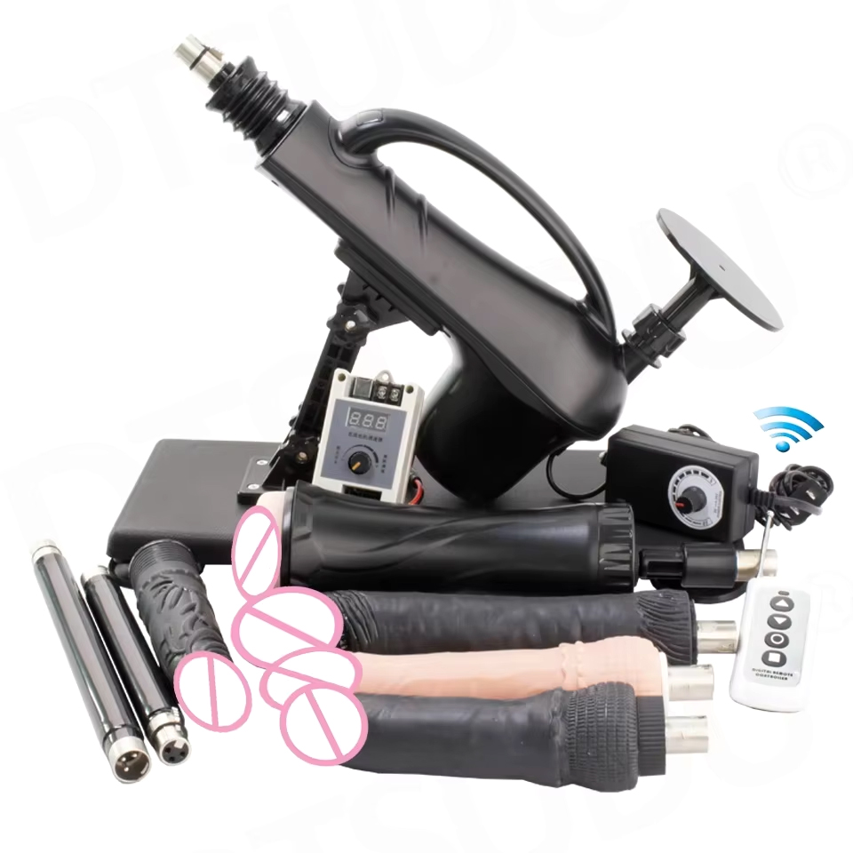 Mesin Seks Kontrol Nirkabel Baru untuk Wanita, Pompa Masturbasi yang Dapat Disesuaikan dengan 3XLR Sex Gun Love Machine untuk Pria, Mainan Dewasa