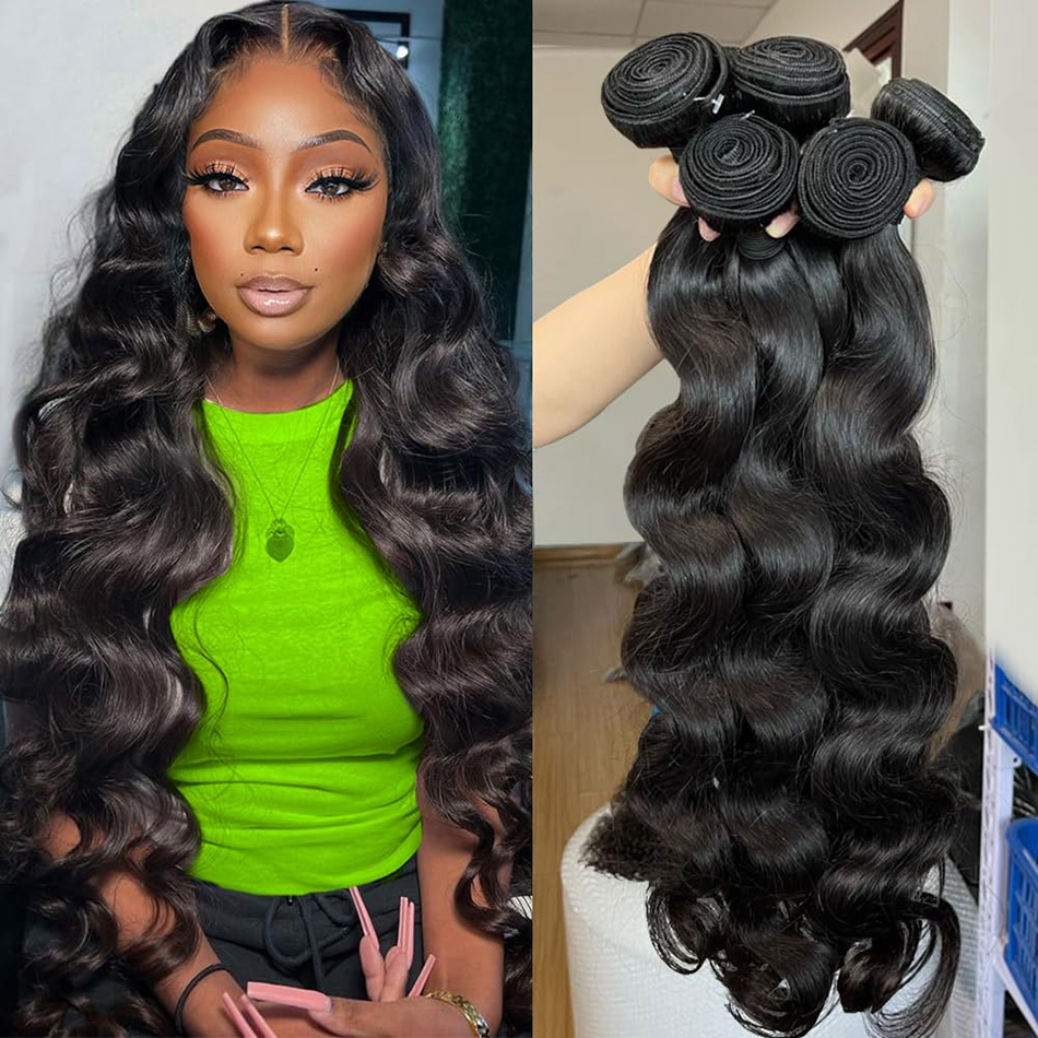 Peruvianボディウェーブヘアロット、生バージン、未処理織りエクステンションナチュラルカラー、1、3、4バンドル、セール、100%