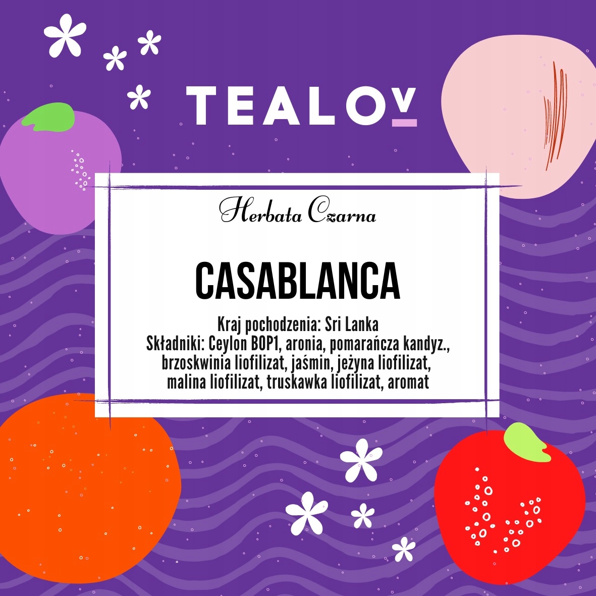 TEALOV Tee schwarz CASABLANCA 100G