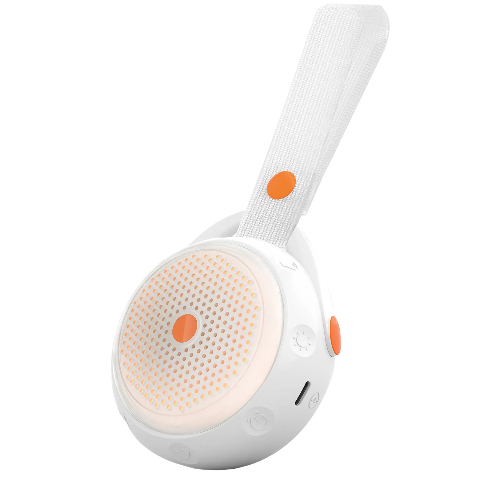 Máquina portátil de ruído branco Bluetooth com 12 sons relaxantes calmantes e temporizador de sono de silicone luz noturna para bebês e adultos