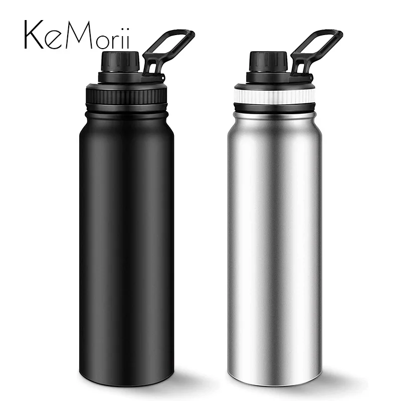 600/800/1000 ML Draagbare Thermosfles 304 Roestvrij Staal Reismok Dubbelwandige Thermoskan Geïsoleerde Tumbler Waterfles