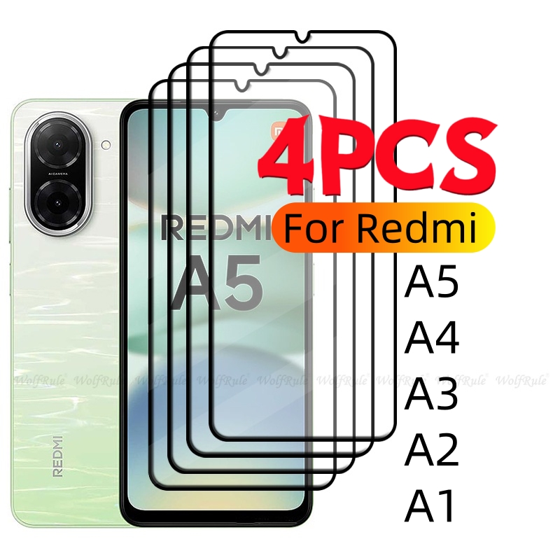 4/3/2/1 шт. для Redmi A5 стекло Xiaomi Redmi A5 закаленное стекло полное покрытие клей HD 9H для защиты экрана Redmi A5 A4 A3 A2 A1 A 5