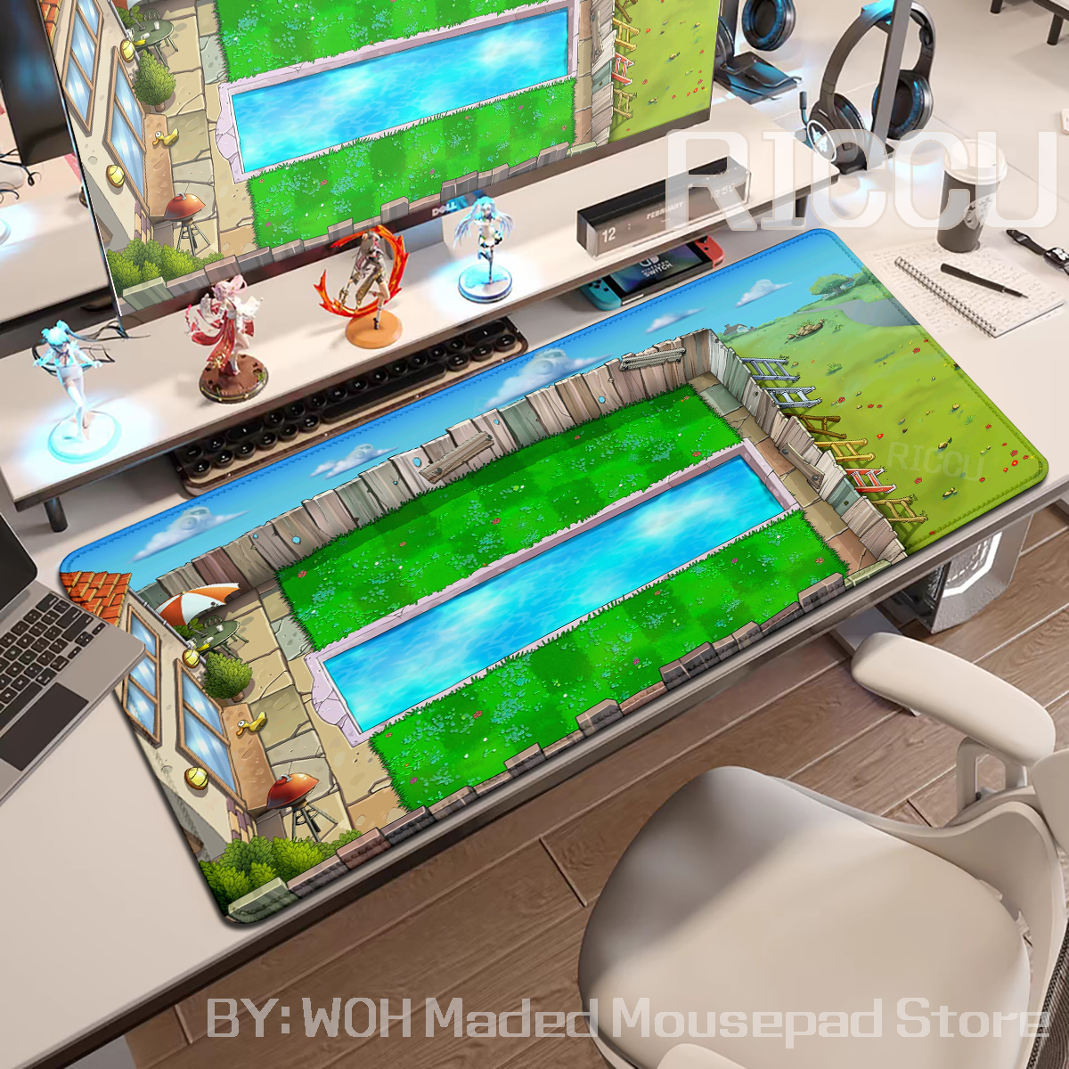 PLANTS VS ZOMBIE PVZ MAPS Коврик для мыши XXL Коврик для клавиатуры и стола 90x40 см Tapis de souris PC teclado mecânico Настольный коврик Аксессуары для ноутбуков