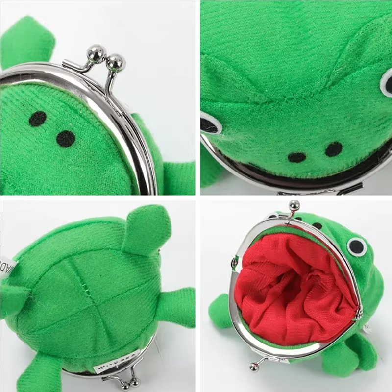 Niedliche Plüsch-Frosch-Geldbörse im Anime-Naruto-Stil, Ninja-Themen-Partygeschenk, Aufbewahrungstasche/Kartenhalter