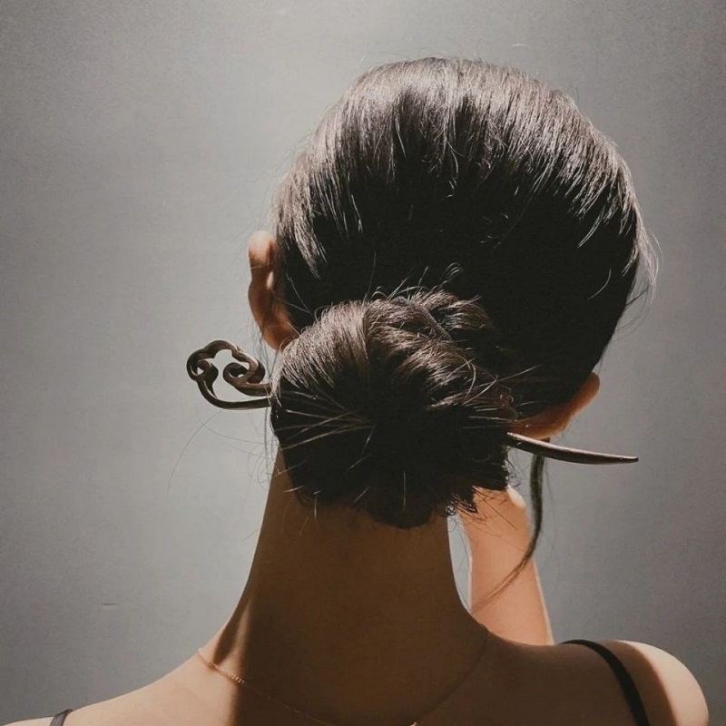 Bâtons à cheveux chinois en bois pour femmes, épingles à cheveux traditionnelles sculptées, fourchettes à cheveux Hanfu vintage, bijoux de tête anciens en forme de baguettes