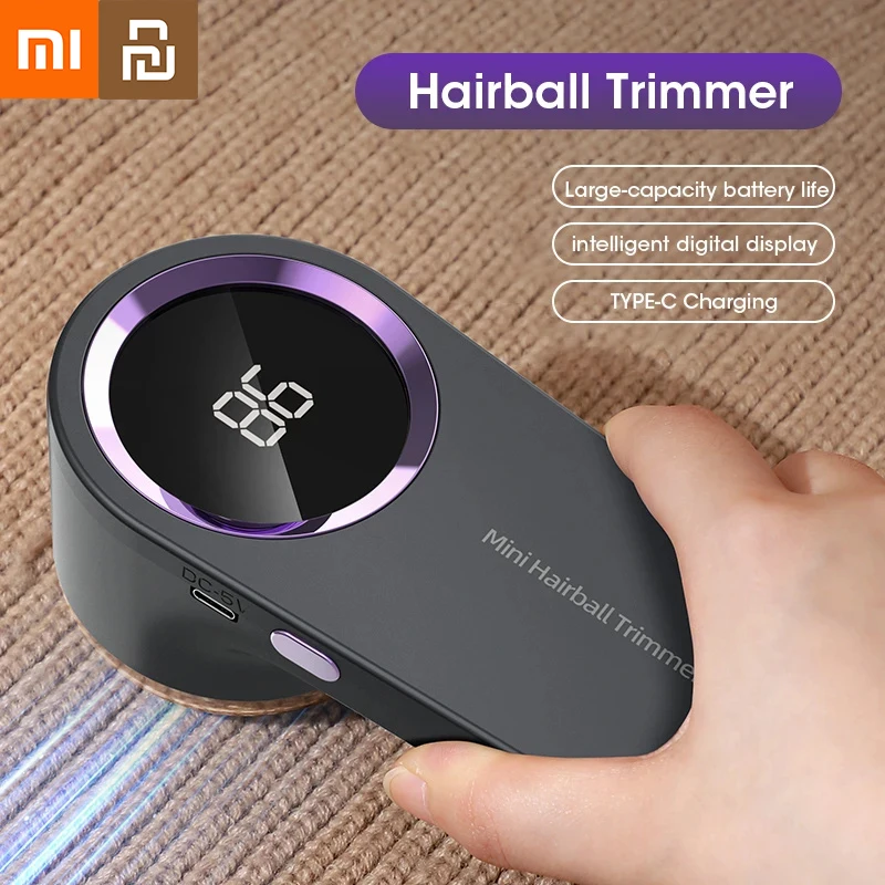 Xiaomi Youpin-eliminador de pelusas eléctrico, recortador de bolas de pelo inteligente con pantalla Digital LED, tela con carga USB, portátil, profesional y rápido