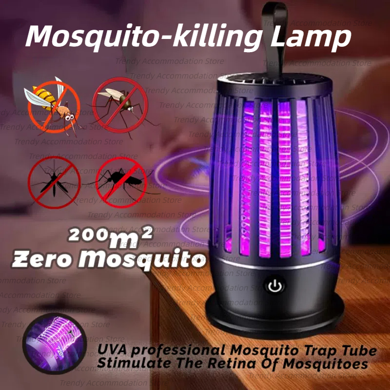Xiaomi-Lámpara antimosquitos portátil, recargable, trampa eléctrica para moscas, repelente de insectos, lámpara antimosquitos silenciosa para exteriores
