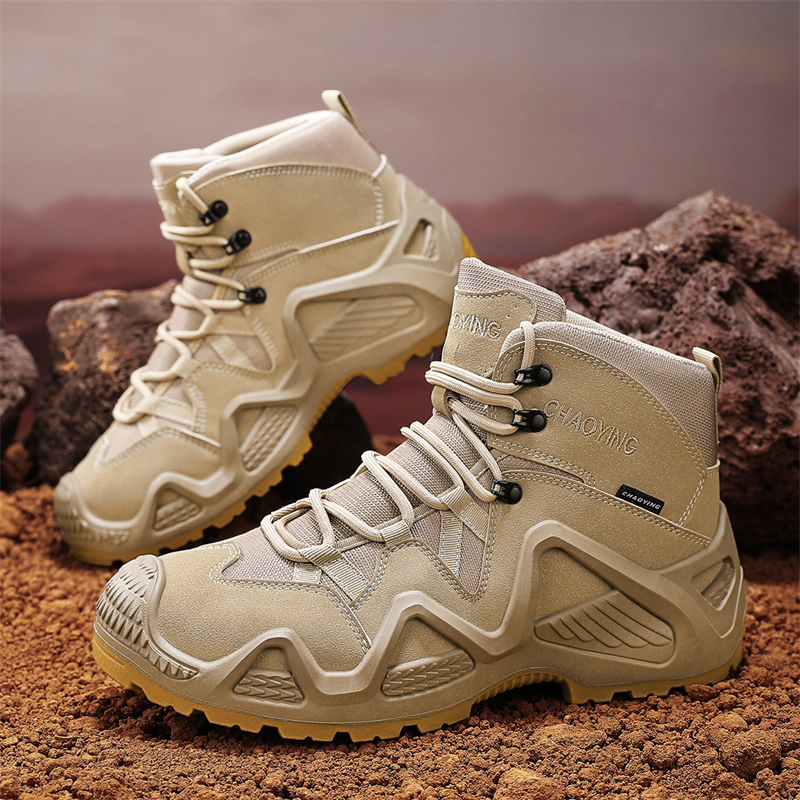 Botas tácticas con correas para entrenamiento de combate, correas impermeables, zapatos transpirables para senderismo al aire libre, motocicleta multifuncional
