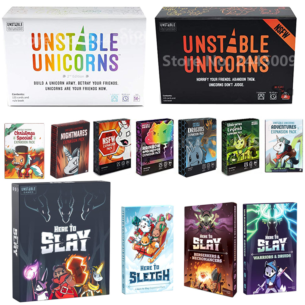 Einhörner-Kartenspiel Weihnachten Special Nightmares Expansion Explode Original Imploding Barking Streaking Zombie Brettspiel Kätzchen