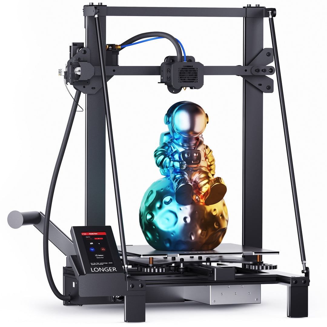 Longer LK5 Pro Impressora 3D com Kit Dual Blower, atualizado, 90% pré-montado, grande área, 4.3 Polegada Color Touchscreen