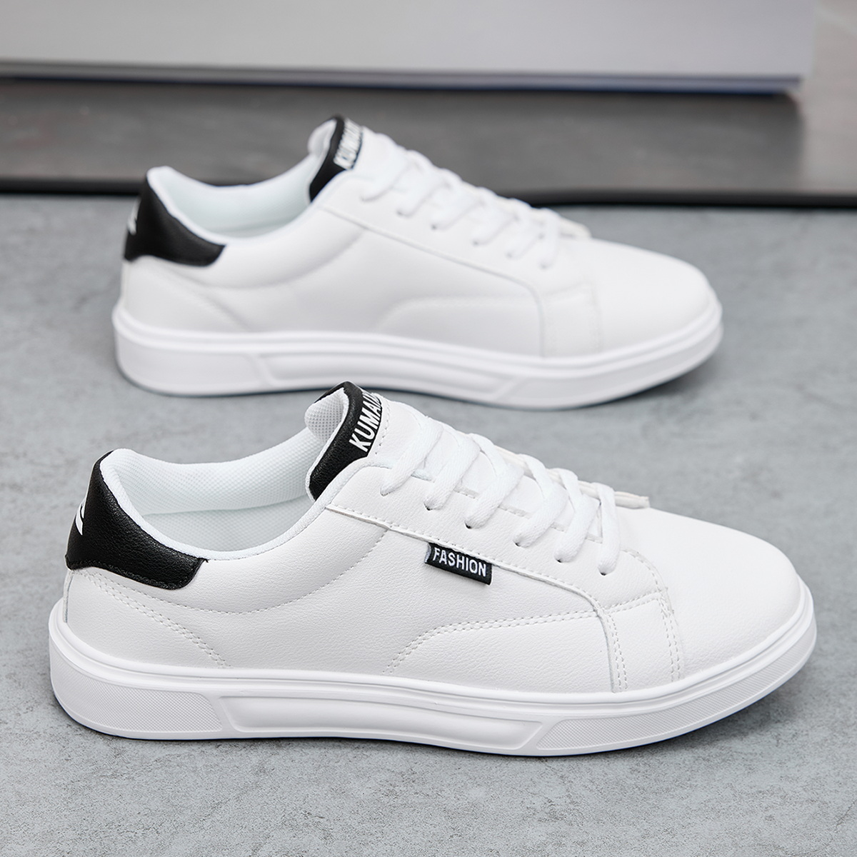 Wit Zwart Heren Schoenen Comfortabele Casual Skateboard Schoenen Heren Effen Vrijetijdsschoenen Lichtgewicht Wandelschoenen