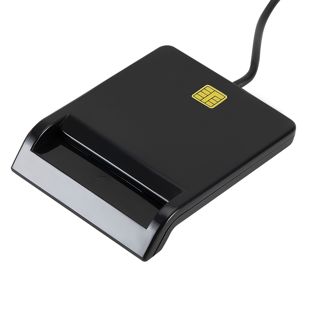 เครื่องอ่านการ์ดอัจฉริยะ USB ทำงานได้อย่างเสถียรความเรียบง่ายเชื่อถือได้สำหรับ dnie ATM CAC IC ซิมการ์ด Cloner เชื่อมต่อ Windows