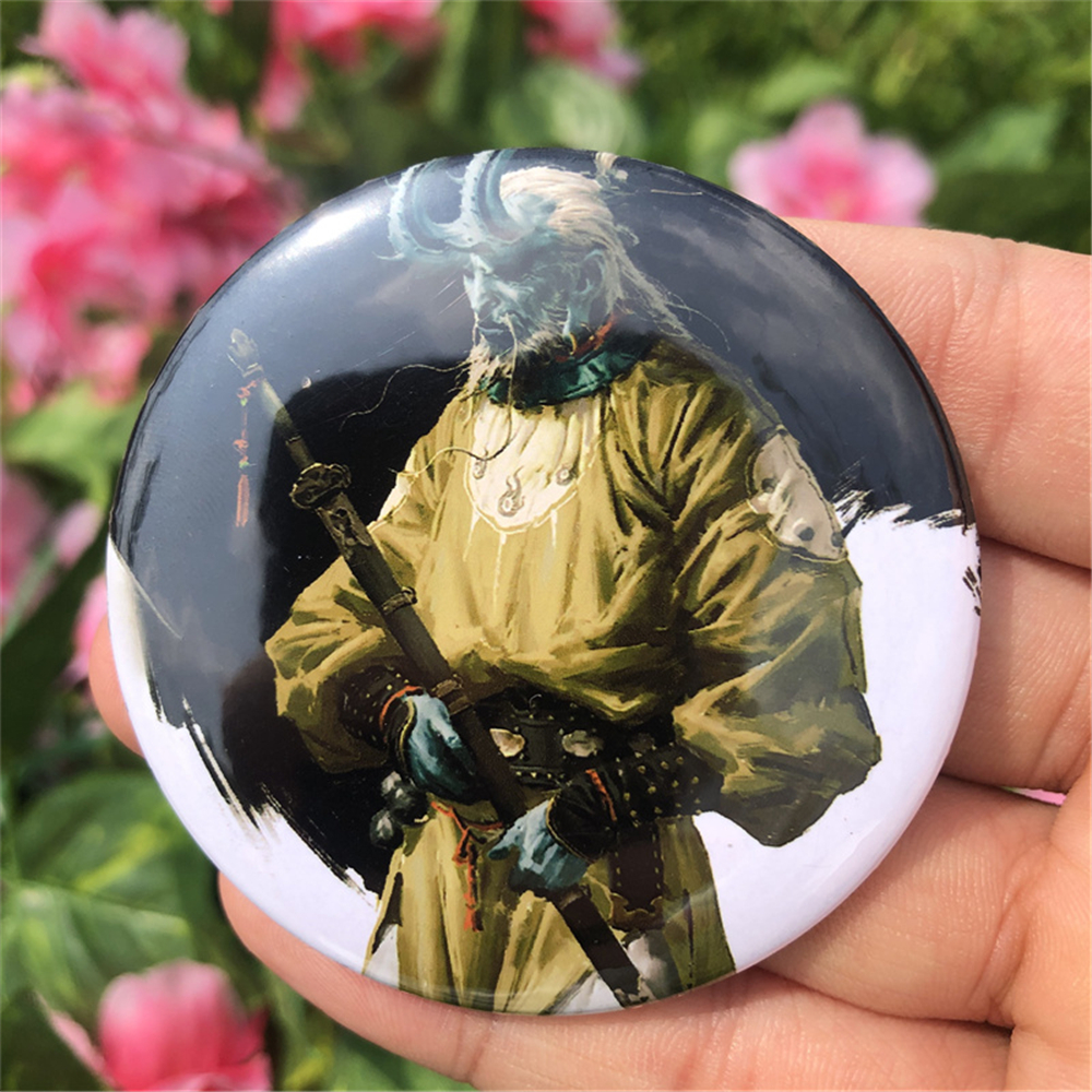 Black Myth: Wukong mitología china el viaje de comunión al oeste Cosplay insignia Pin SPTE hojalata broche accesorios Prop