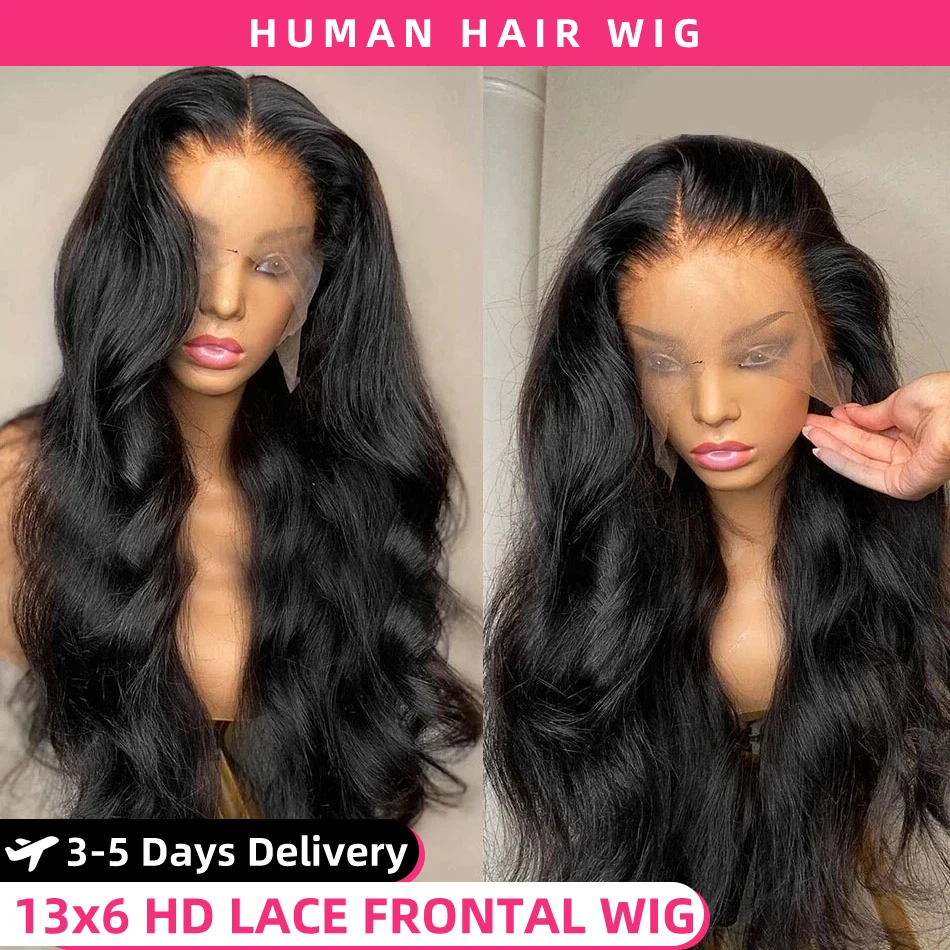300% onda do corpo 13x6 hd peruca frontal do laço brasileiro onda do corpo perucas de cabelo humano para as mulheres frente do laço peruca de cabelo humano pré arrancadas perucas
