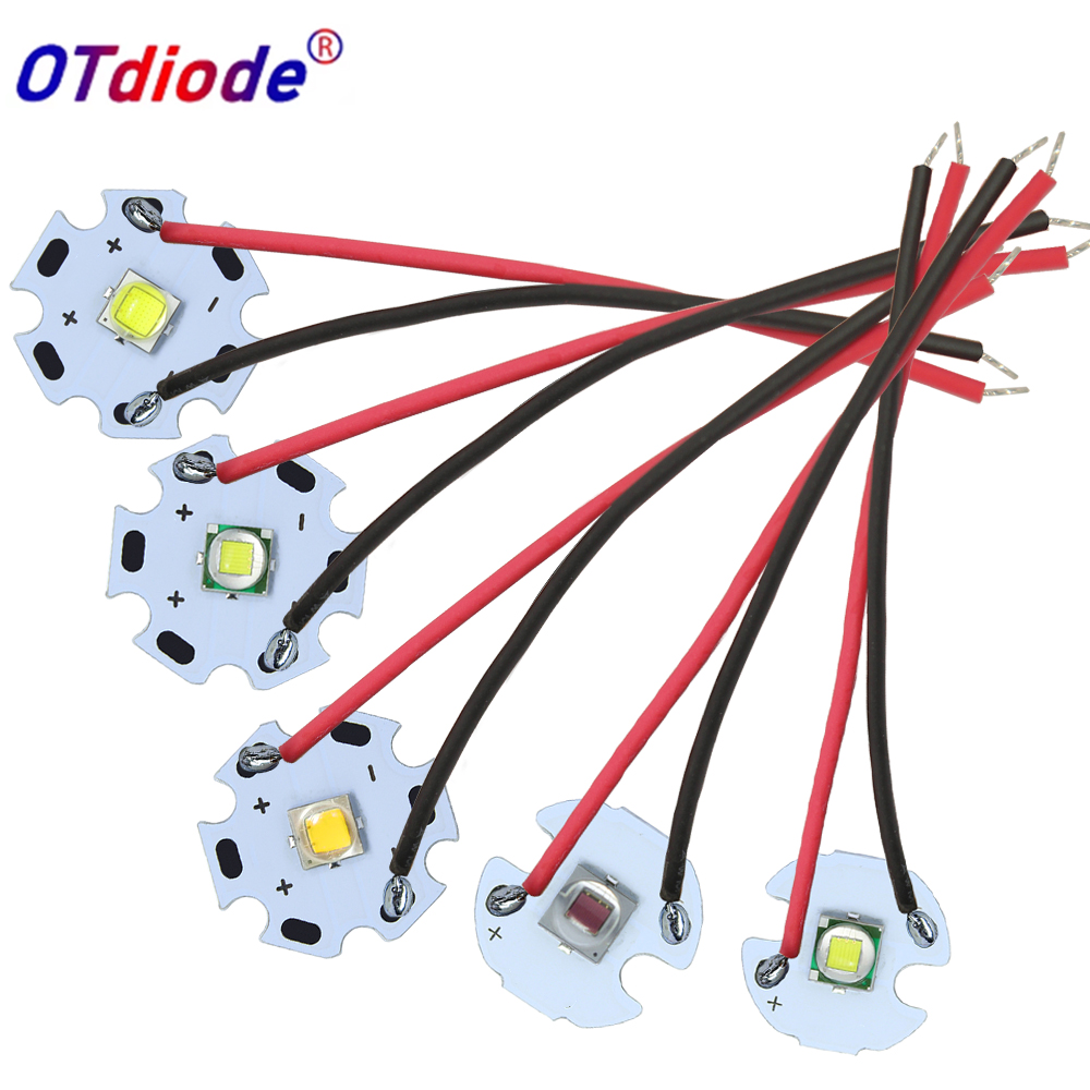 Diodos LED de alta potencia XLM T6 5050-L2, 5W-10W, 3V, 3,7 V, con Cable para piezas de linterna, accesorios para faros delanteros de bicicleta y coche