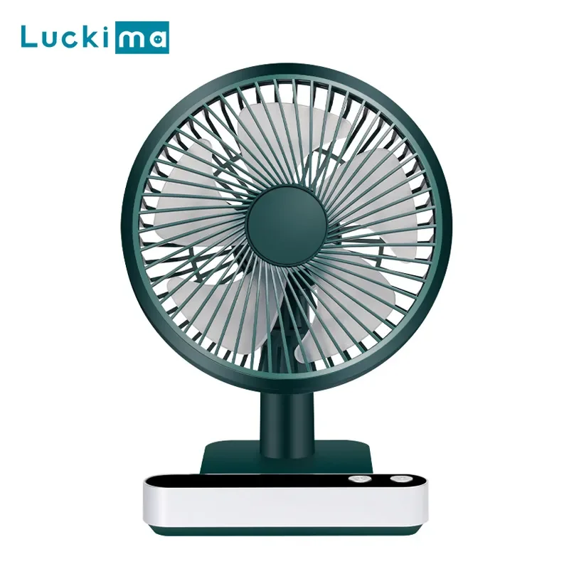 Usb Oplaadbare Oscillerende Bureau Ventilator 4 Speed Instellingen 5000Mah Mini Tafel Koelventilator Verstelbare Hoofd Home Office Persoonlijke Fan