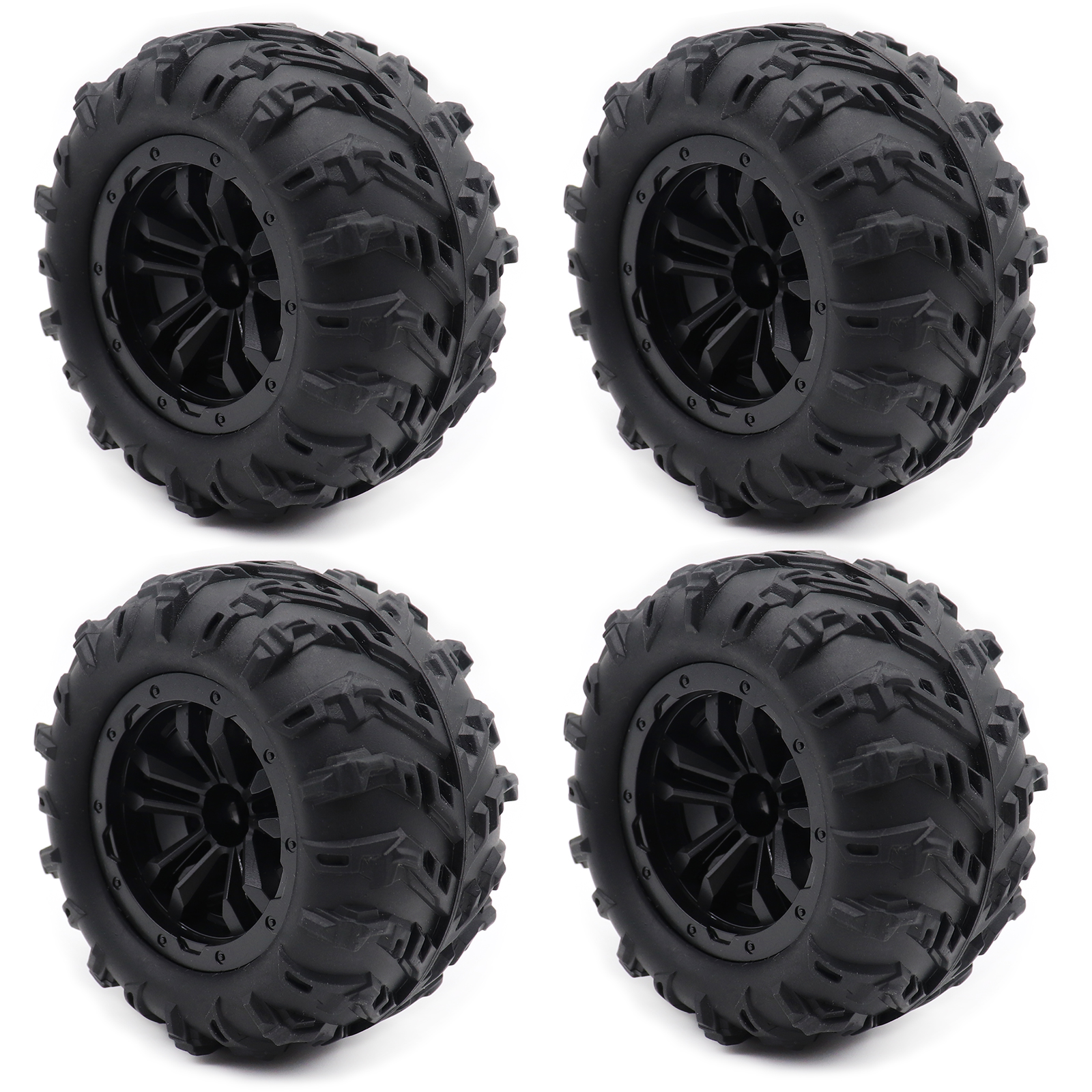 4 SZTUK 12mm sześciokątnych antypoślizgowych gumowych opon 6034 do SCY 16101 PRO 16102 PRO Upgrade 1/16 RC Monster Truck Wheel Parts