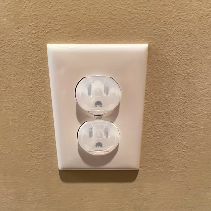 Bezpieczne osłonki na gniazdka (14 sztuk), wytrzymałe plastikowe zabezpieczenia na gniazdka elektryczne, zabezpieczenia przed dziećmi, zabezpieczające nakładki na gniazdka.