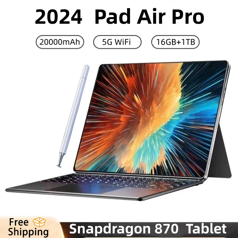 2024 Original Tablet iPad Air Pro 16GB RAM 1TB ROM 10.1Inch tablet Android 13 Core Pad Tablet PC Phone Dual Wifi tablet android