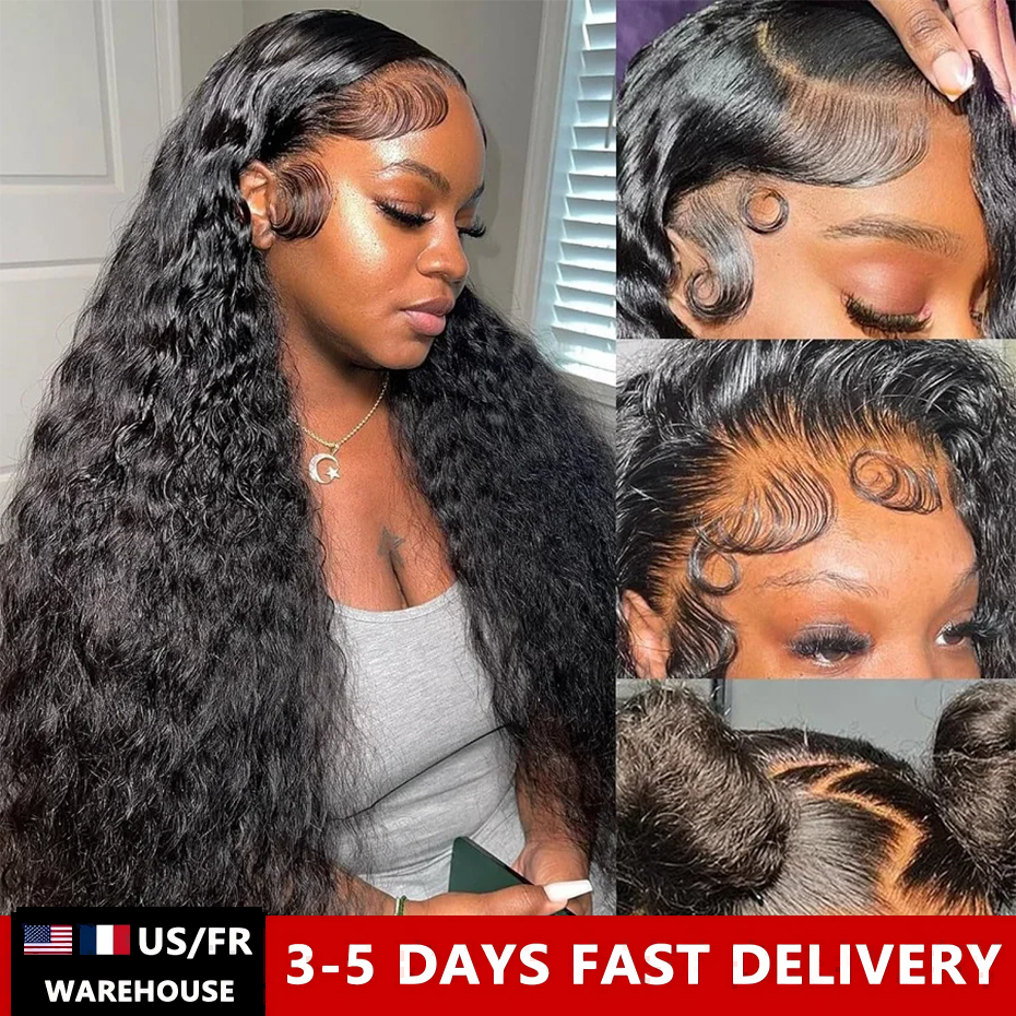 Krullend Kant Voor Menselijk Haar Pruiken Voor Zwarte Vrouwen Pre Geplukt Remy Braziliaans Haar 13X4 Diepe Golf frontale Pruik 13X6 Hd Kant Pruik