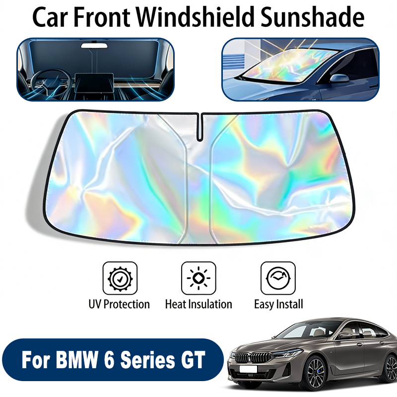 Windschutzscheiben-Sonnenschutz für BMW 6er GT, faltbare UV-reflektierende Sonnenschutzabdeckung für die Frontscheibe, Zubehör