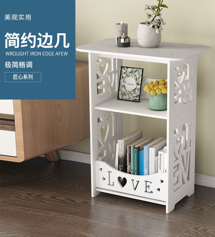 Beside Table Living Room Small Table Sofa Side Table Balcony Coffee Table Rental Simple Small Bedside Tables Storage Cabinet