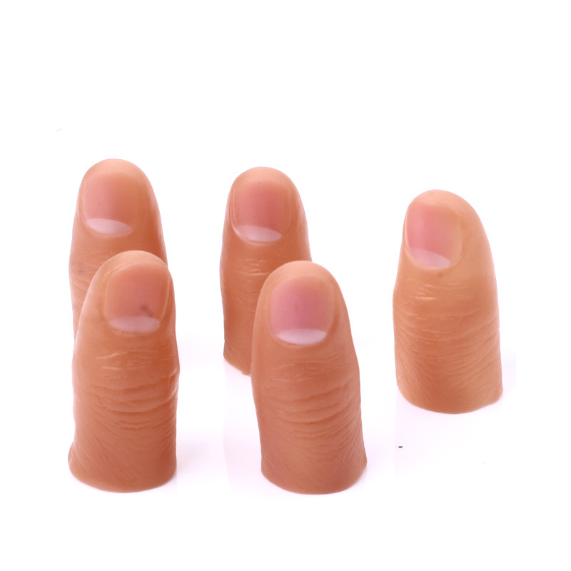 3PCS Новые, интересные волшебные игрушки, вечеринки, розыгрыши, мягкие пальцы, фальшивые пальцы, магический крупный план, исчезающие пальцы, волшебные реквизиты.