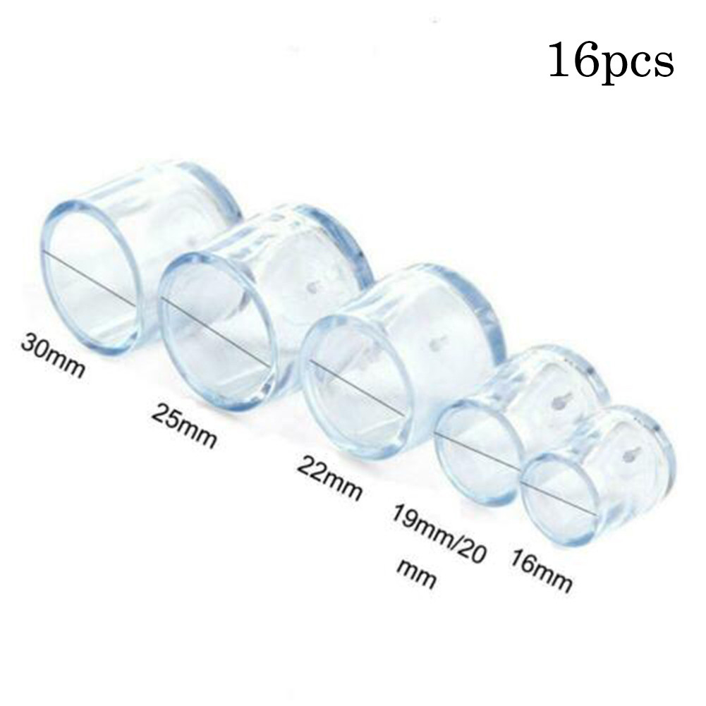 16Pcs/WSet Chair Leg Cap Rubber Feet Protector Pad Furniture Table Covers Round Bottom Leveling Feet Home Decor