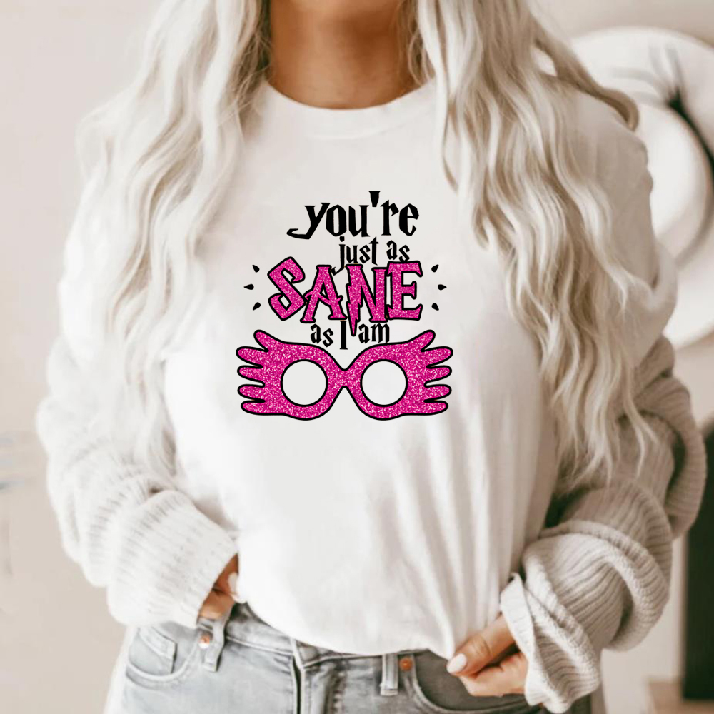 Cute Luna Lovegood t-Shirt Gilrs HP Inspired Shirt You are Just As skin As I Am Spectra specifiche Quote Tee Hogwarts Magic World Tops
