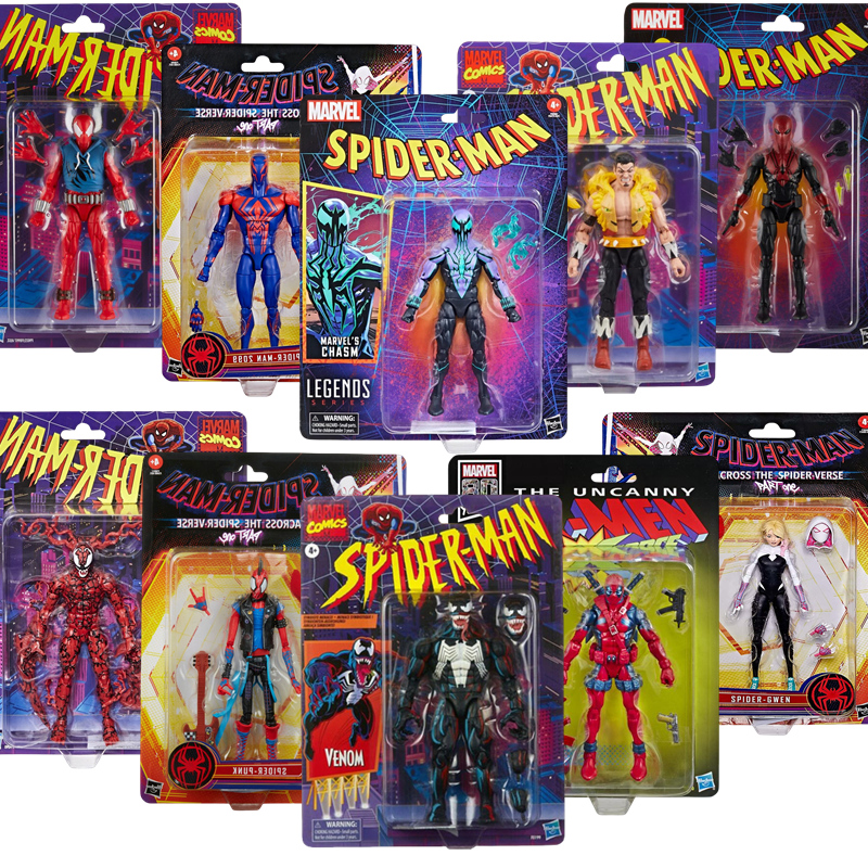 Hasbro Spider Man Venom Chasm SPIDER PUNK Carnage 2099 Deadpool Gwen Kraven Actionfigur 1/12 Spielzeug Modellpuppe Kinder für Spielzeuggeschenk