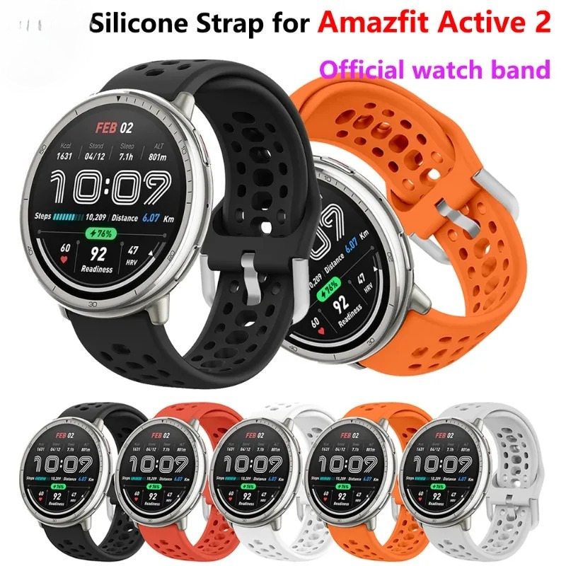 Cinturino in silicone per Amazfit Active 2 Bracciale sportivo traspirante originale Smart Correa Amazfit Active2 Accessori per cinturini