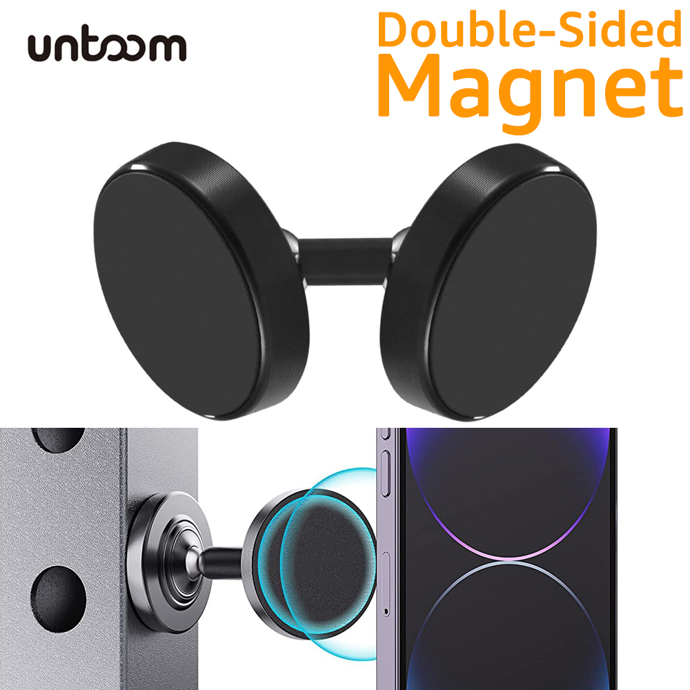 Dubbelzijdige magnetische telefoonhouder voor iPhone 14 13 Samsung Xiaomi Dual Magnet Phone Mount Stand voor Gym Kitchen Metal Surface