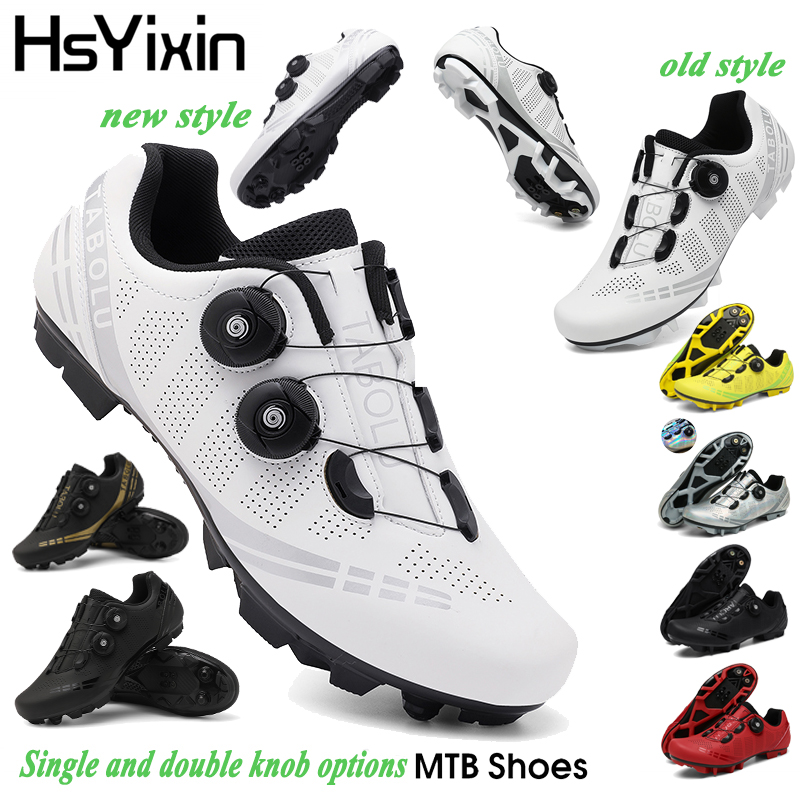 Fahrradschuhe, aktualisiertes Modell, MTB-Bike-Schuhe für Herren, Renn- und Wettkampfschuhe, selbstverriegelnde Speed-Fahrradschuhe, Damen-Schuhe mit Cleats, Rennrad-Fahrradschuhe