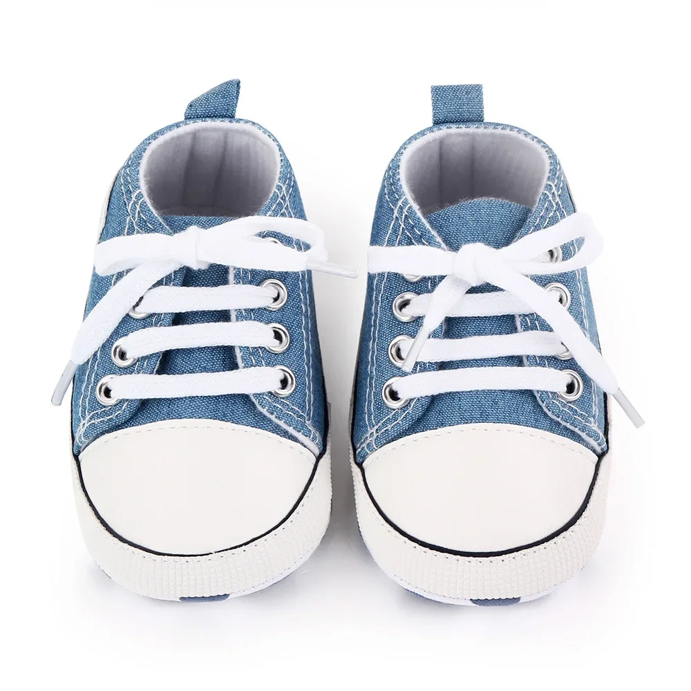 Balo Trẻ Em Giày Sneakers Cổ Điển Sơ Sinh In Hình Ngôi Sao Thể Thao Bé Trai Bé Gái Đầu Tiên Xe Tập Đi Giày Trẻ Sơ Sinh Cho Bé Chống Trượt Cho Bé giày