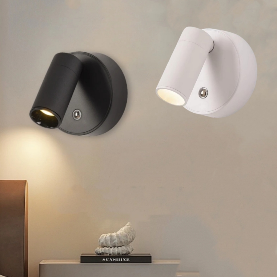 Lámpara de pared LED recargable Luces nocturnas táctiles Foco magnético inalámbrico 360 °   Rotación para iluminación de lectura de cabecera de dormitorio