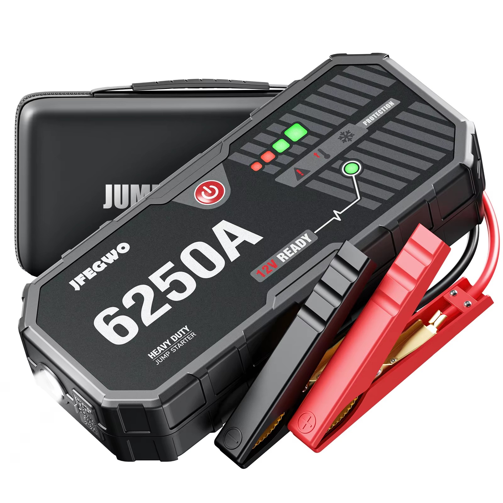 Coche 6000A portátil 12V arrancador de salto banco de energía 12V cargador de batería automático dispositivo de arranque de refuerzo