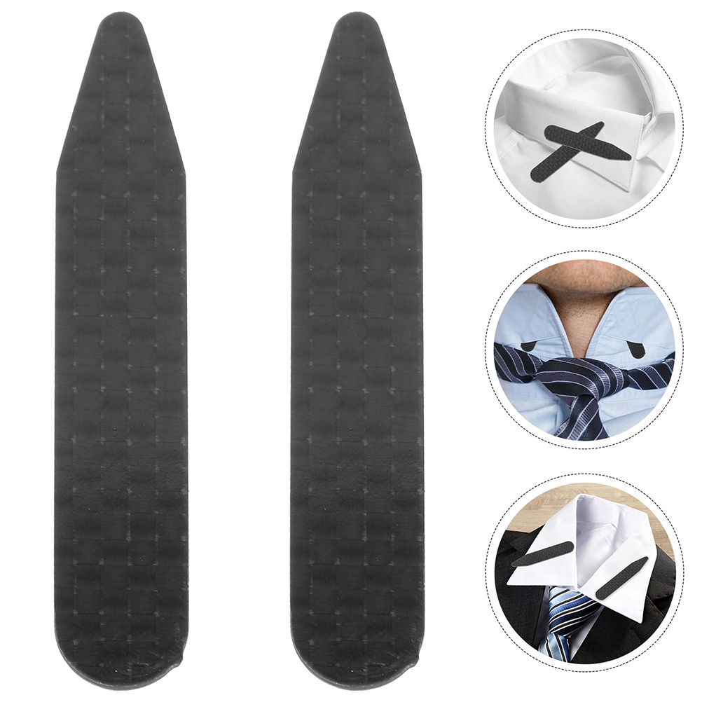 Col en Fiber de carbone pour hommes, Support de chemise, robe sans courbure, vêtements de cérémonie, accessoire de costume